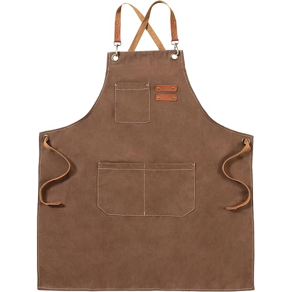 Amazon.com: OUNLEN Chef Apron for Men Women Canvas Aprons with 3